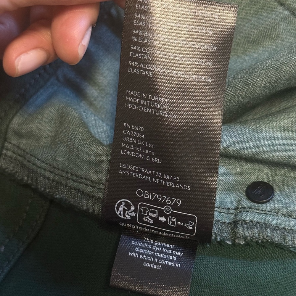 Pilcro Antropoligie Dark Green Coated Pencil Skirt - Picture 12 of 14